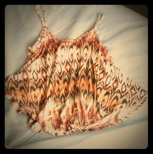 Cute Boho AmericanRagCo Cropped Tank Top